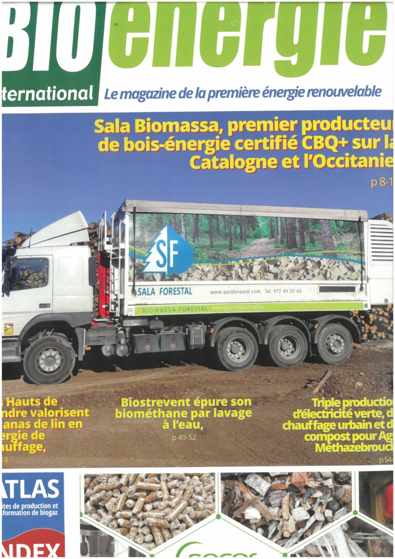 Couverture magasine Bioénergie international