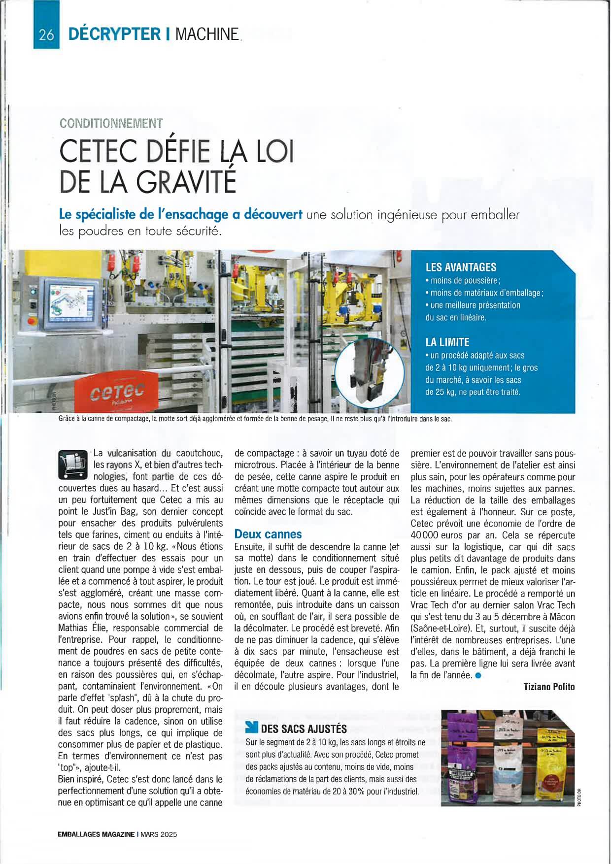 Emballages Magazine Mars 2025 #1058 Article
