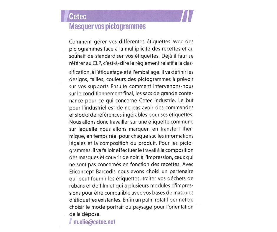 LA REVUE DE L’ALIMENTATION ANIMALE ETE 2025 – MASQUER VOS PICTOGRAMMES