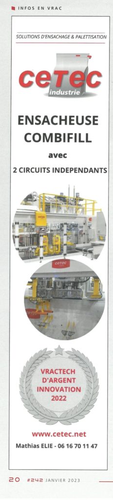Publicité Cetec dans Infovrac