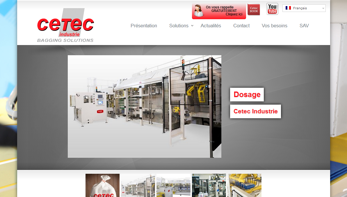 Site Internet CETEC Industrie